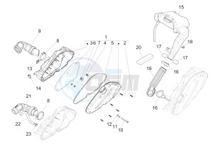 Liberty 125 4t 3v ie e3 drawing Air filter