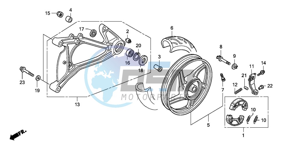 REAR WHEEL/SWINGARM