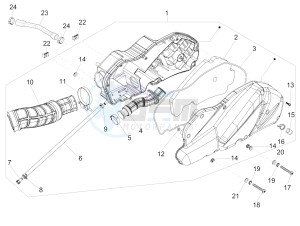 MP3 500 Sport Business ABS (NAFTA) drawing Air filter