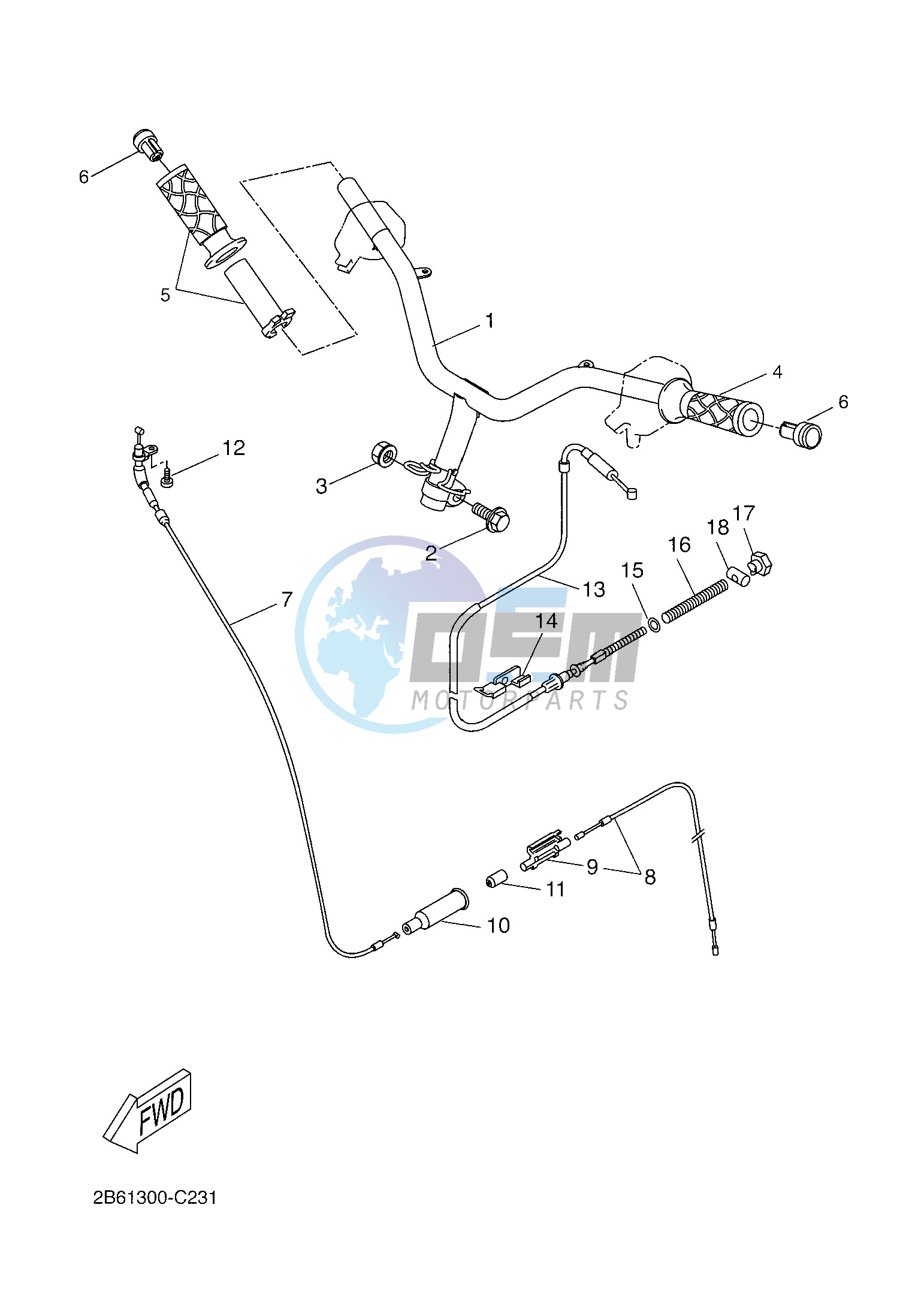 STEERING HANDLE & CABLE