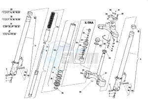 V RAPTOR 1000 drawing FRONT FORK