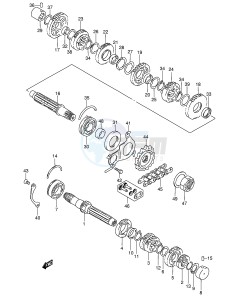 GSX750F (E2) drawing TRANSMISSION