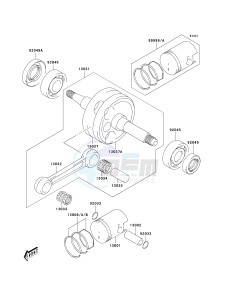 KSF 50 A [KFX50] (A1-A3) [KFX50] drawing CRANKSHAFT