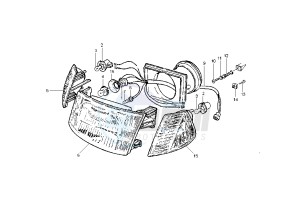 Hexagon 125-150 drawing Headlight