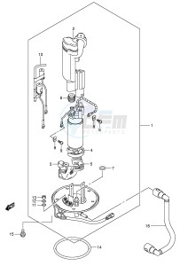 SV1000 (E2) drawing FUEL PUMP (MODEL K5)