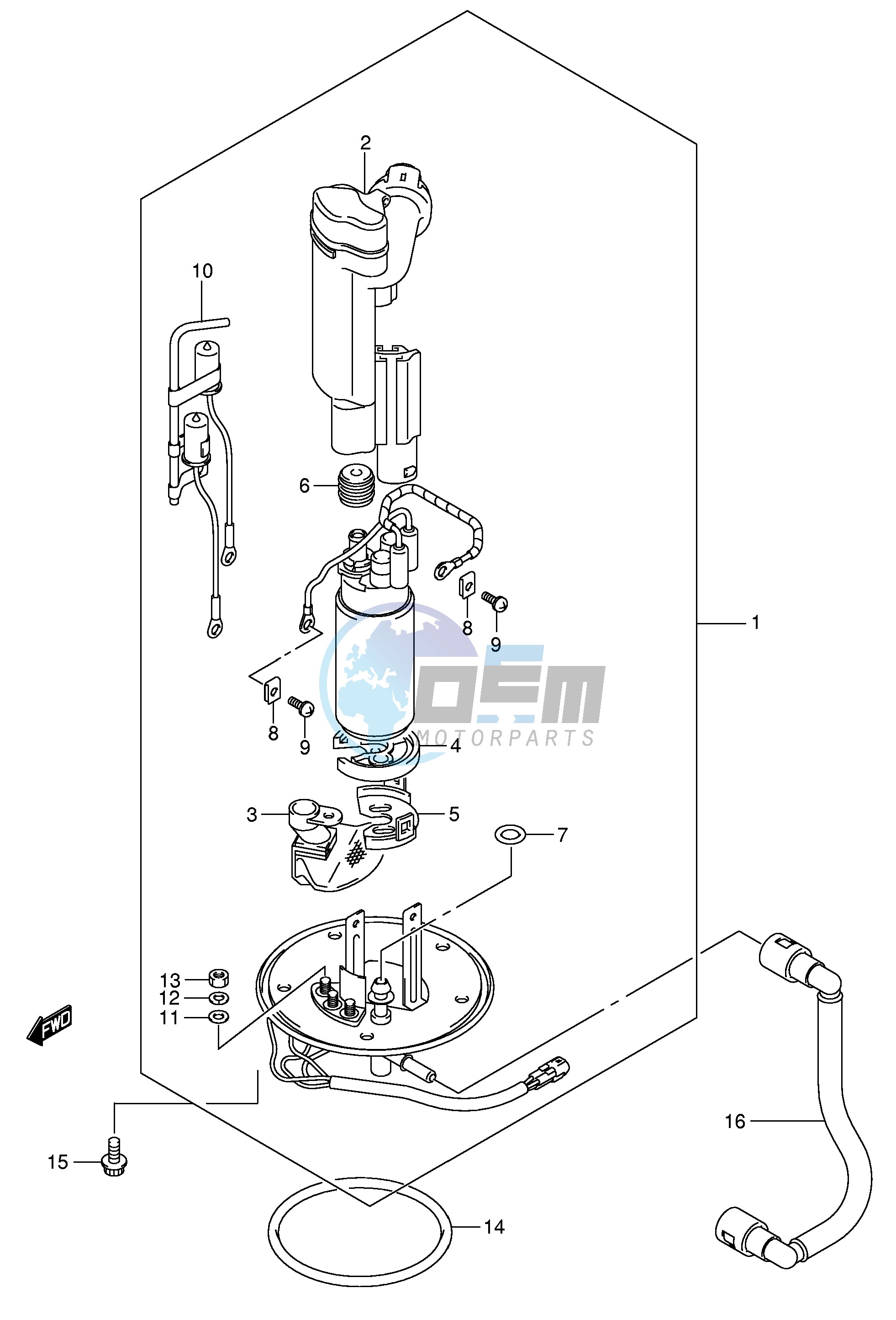 FUEL PUMP (MODEL K5)