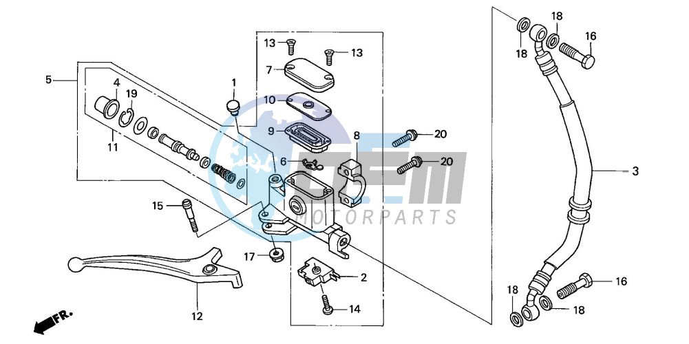 FR. BRAKE MASTER CYLINDER