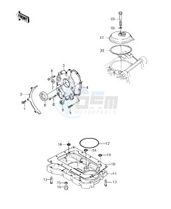 KZ 550 C [LTD] (C1-C2) [LTD] drawing BREATHER COVER_OIL PAN -- 80-81 C1_C2- -