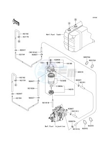 KAF 950 C [MULE 3010 TRANS4X4 DIESEL] (C7F) C7F drawing FUEL PUMP