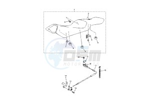 FZ6-S FAZER 600 drawing SEAT