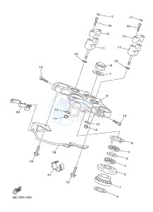 XJ6F 600 DIVERSION F (BS11 BS12) drawing STEERING