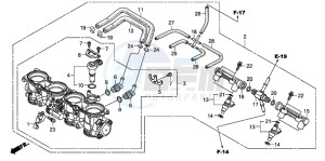 CBR600RR drawing THROTTLE BODY