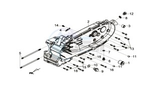 CITYCOM 300I S drawing CRANKCASE LEFT