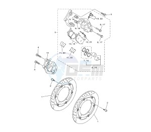 XJ6-S DIVERSION 600 drawing FRONT BRAKE CALIPER