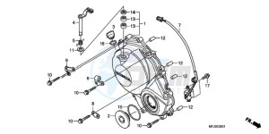 CBR600RRA Australia - (U / 2U) drawing RIGHT CRANKCASE COVER (CBR600RR9,A/RA9,A)