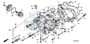 TRX420FPAC TRX420 ED drawing FRONT CRANKCASE COVER