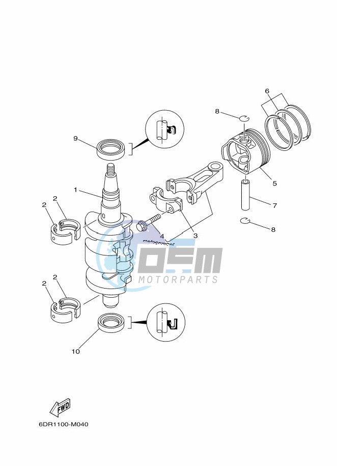 CRANKSHAFT--PISTON