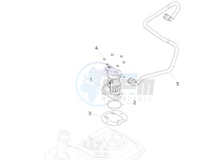 FLY 150 4T 3V IE (NAFTA) drawing Supply system