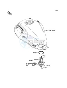 VERSYS_ABS KLE650DBF GB XX (EU ME A(FRICA) drawing Fuel Pump