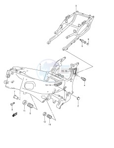 GSX1300R (E2) Hayabusa drawing FRAME