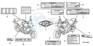 CB600F39 Australia - (U / ST) drawing CAUTION LABEL