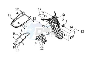 HD 300I ABS (L9) EU drawing REAR MUDGUARD