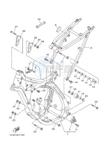 YZ125 (1SRD 1SRE 1SRF 1SRG 1SRG) drawing FRAME