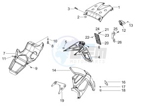 Runner 125 VX 4t e3 serie Speciale drawing Rear cover - Splash guard