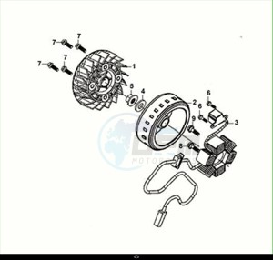 JET 14 200I (XC20W1-EU) (M1) drawing AC GEN. ASSY