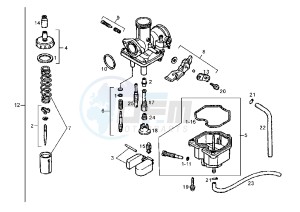 SENDA R - 125 drawing CARBURETOR