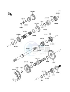 MULE 3010 DIESEL 4x4 KAF950D8F EU drawing Transmission