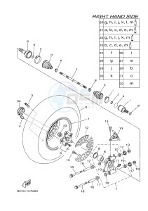 YFM700FWAD YFM70GPLH GRIZZLY 700 EPS LIMITED EDITION (2UDT) drawing REAR WHEEL 2