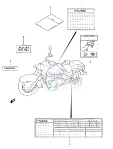 VL1500 (E2) drawing LABEL (MODEL W X Y)