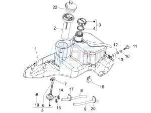 Fly 50 4t (NSE1000U03) drawing Fuel Tank