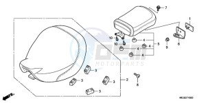 VT750CA9 UK - (E / MKH MME ST) drawing SEAT