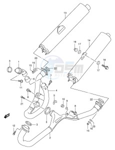 TL1000S (E2) drawing MUFFLER