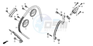 CBR600RR drawing CAM CHAIN/TENSIONER