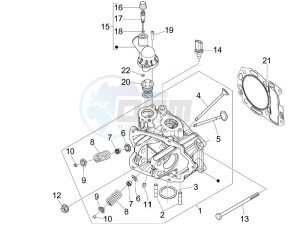 GTS 300 SUPER IE ABS E4 (APAC) drawing Head unit - Valve