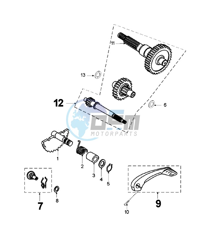 DRIVE SHAFTS / KICKSTARTER