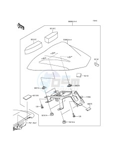 ER-6N_ABS ER650FEF XX (EU ME A(FRICA) drawing Accessory(Single Seat Cover)