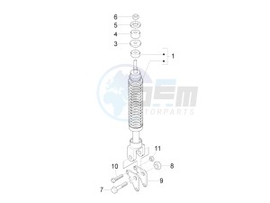 Fly 125 4t e3 (Vietnam) Vietnam drawing Rear suspension - Shock absorbers