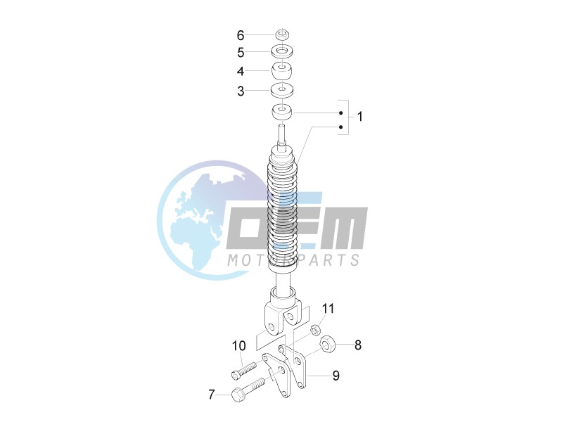 Rear suspension - Shock absorbers