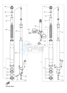 FZ8-NA FZ8 (NAKED, ABS) 800 FZ8-N ABS (59P8) drawing FRONT FORK