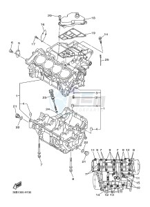 XJ6NA XJ6S 600 DIVERSION (S-TYPE) (36BH 36BJ) drawing CRANKCASE