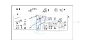 CBF600NA9 Europe Direct - (ED / ABS) drawing PANNIER STAY SET