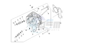 VARIANT SPORT - 125 CC VTHSG000 4T E3 drawing CYLINDER HEAD