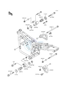 ZR 550 B [ZEPHYR] (B1-B4) [ZEPHYR] drawing FRAME FITTING