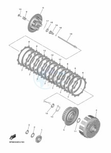 YZ450F (B2WD) drawing CLUTCH