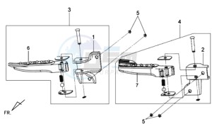 MIO 100 drawing FOOTREST L / R