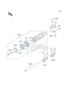 VN 1600 G [VULCAN 1600 NOMAD] (6F) G6F drawing GEAR CHANGE DRUM_SHIFT FORK-- S- -